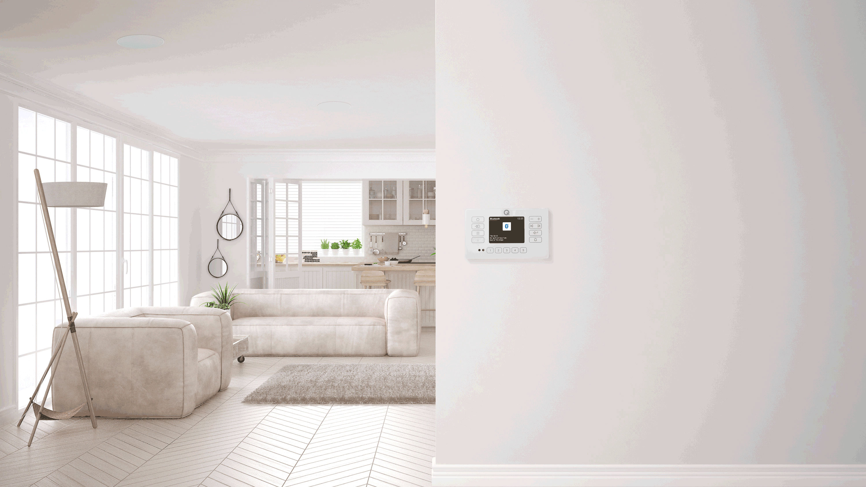 E120 with Q Acoustics in-ceiling and in-wall speaker recommended combinations