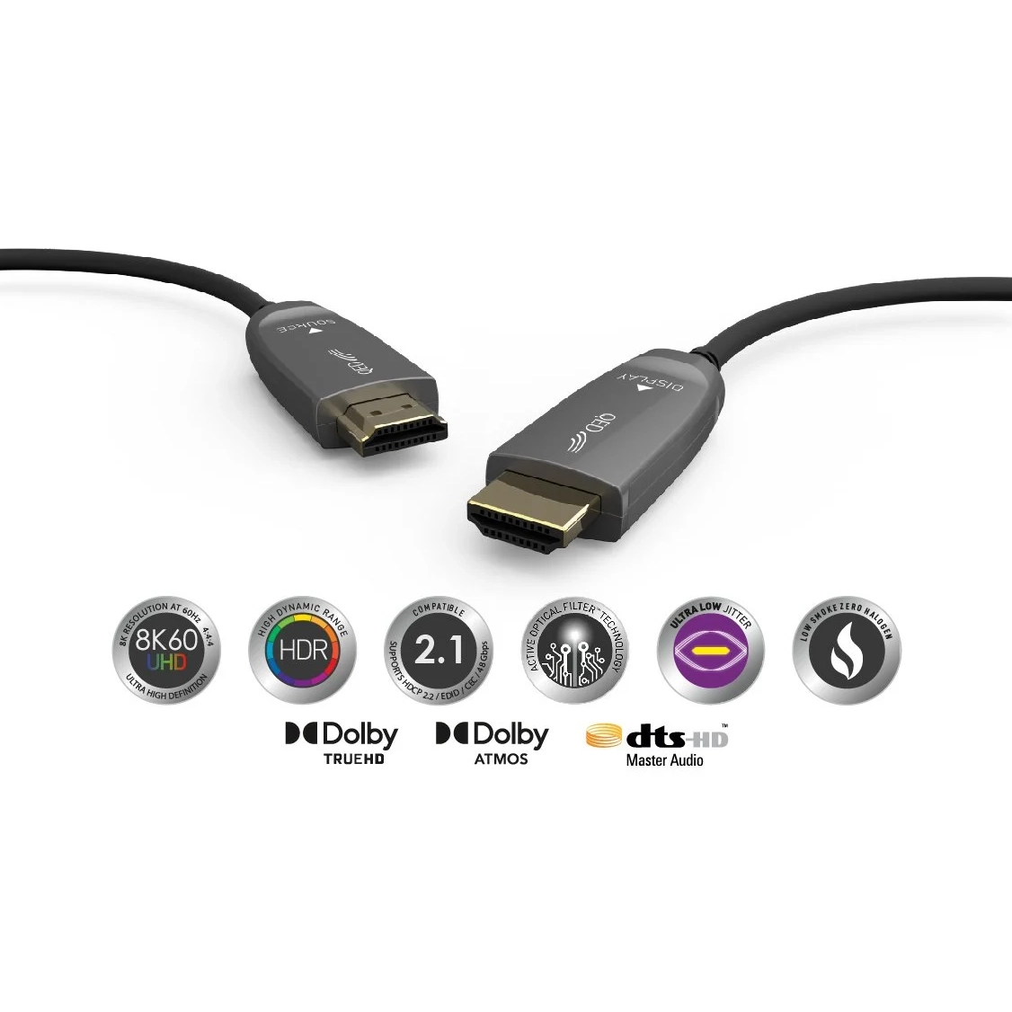HDMI Cables QED PERF OPTICAL HDMI LSZH 30M QE6185