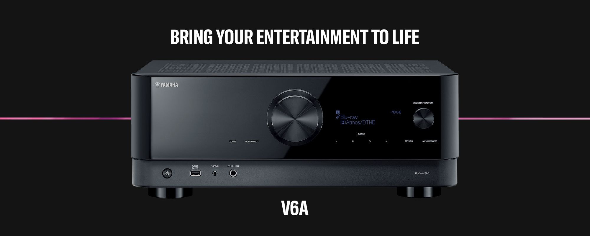 Yamaha RX-V6A V6A Receiver Amp BRING YOUR ENTERTAINMENT TO LIFE