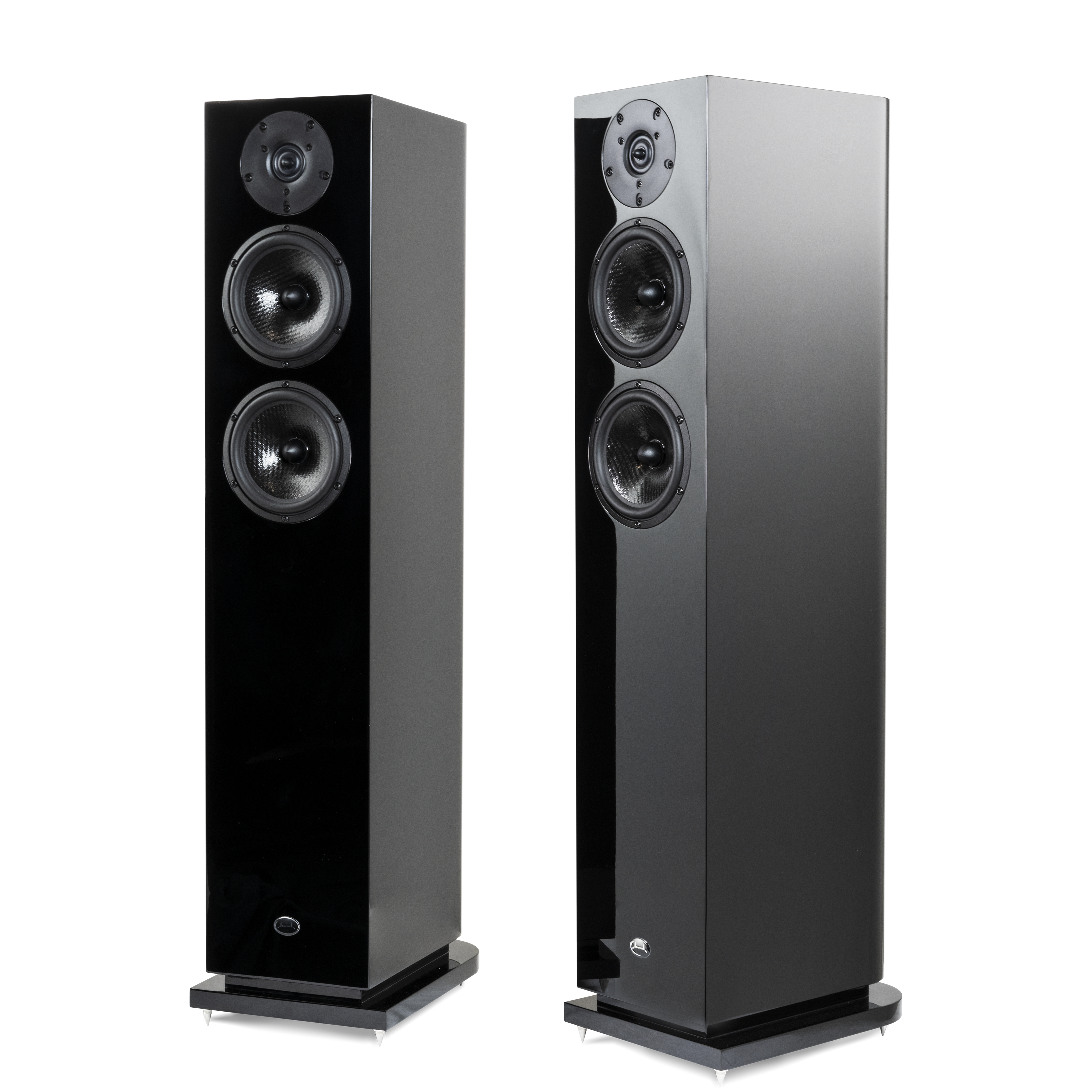 APERTURA  STELA  Floor Standing Speakers  Piano black (High gloss)