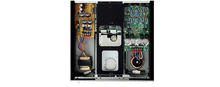 Left-right symmetrical construction, independent digital/analogue circuit configuration, with top priority on sound quality