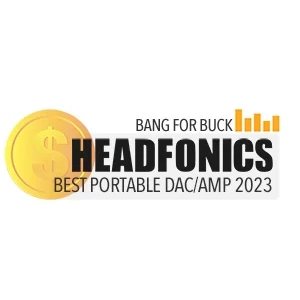 2023 Bang For Buck Awards Best PORTABLE DAC AMP logo