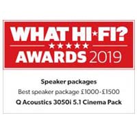 What Hi-FI?, Awards 2019, Best Speaker Package £1000-£1500 logo