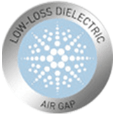 low loss dielectric air gap